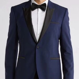 HUGO Colorblock Peak Lapel Stretch Sport Coat